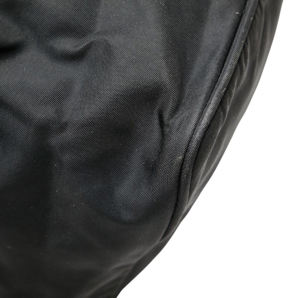 Prada Triangular Black Leather Nylon Crossbody - image 6